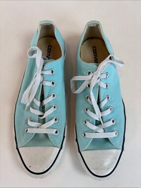 Converse All Star Low Top Aqua Green Blue Sneakers Men’s 8 Women’s 10
